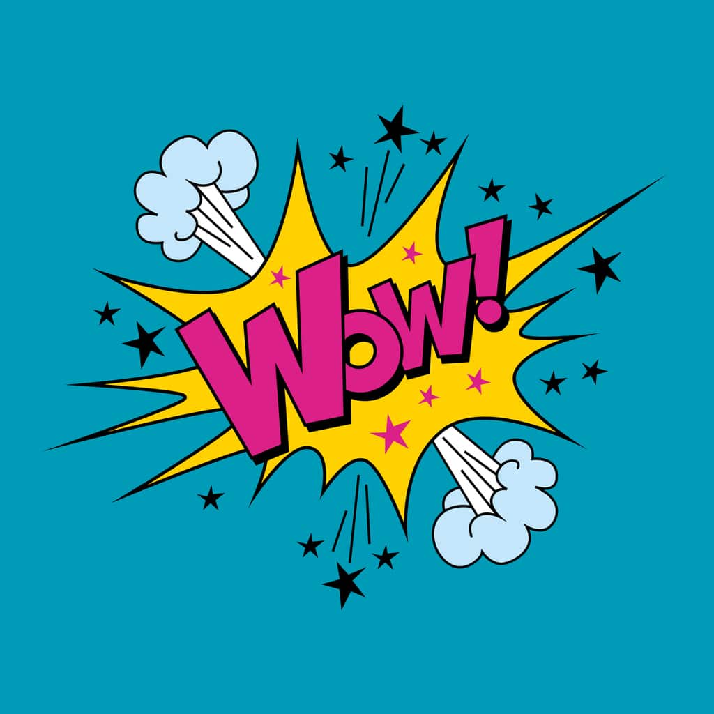 Wow Speech Bubble Comic Banner