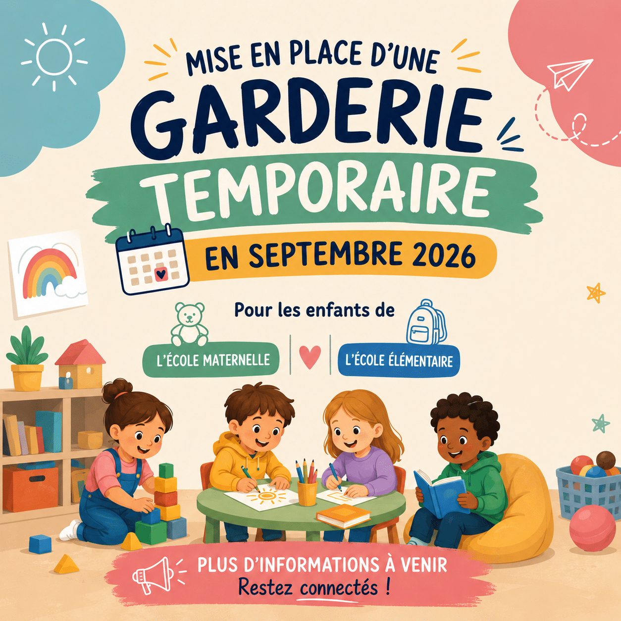 illustration garderie